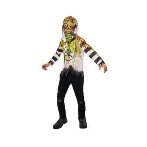 Rubie's Star Forum Toxic Kid’s Costume Shirt Hood Mask Child’s M Blood Scary New